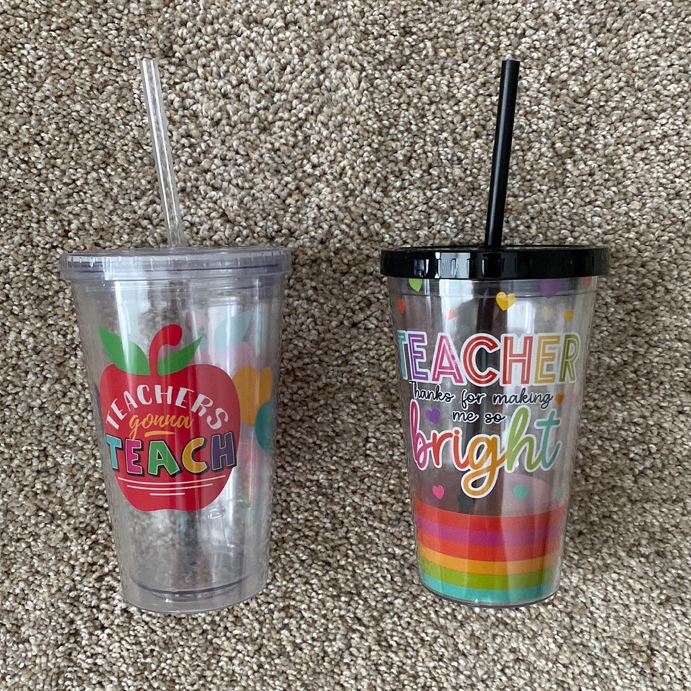 Acrylic Teacher Tumblers (2)